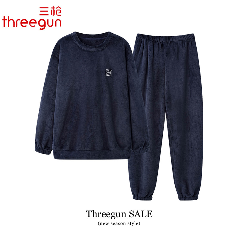 THREEGUN/三枪珊瑚绒保暖家居服