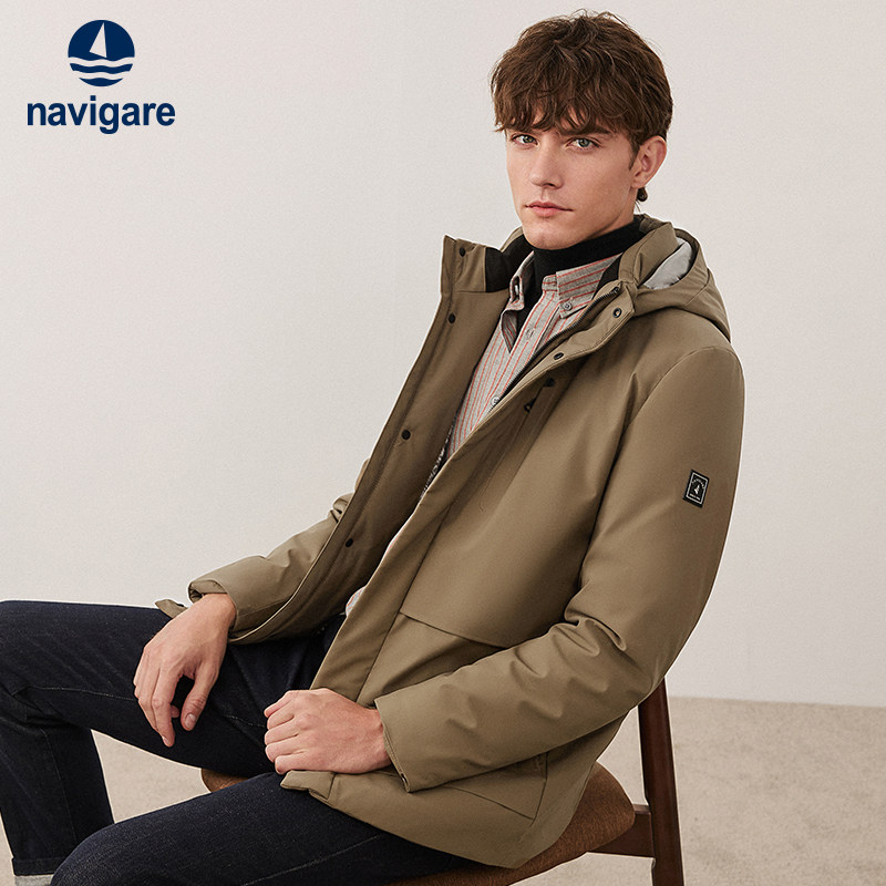 [三防]Navigare意大利小帆船冲锋羽绒服男冬季新款通勤保暖外套,男装,羽绒服,淘宝优惠券,粉丝福利购,淘宝优惠卷