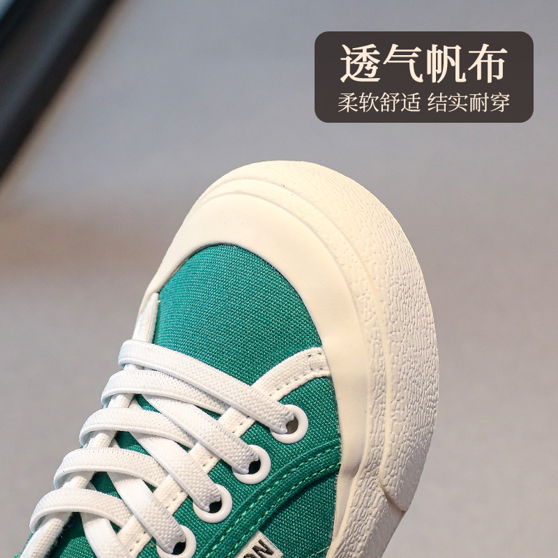 女童鞋儿童帆布鞋板鞋春秋款2022新款夏季男大童运动单鞋低帮休闲