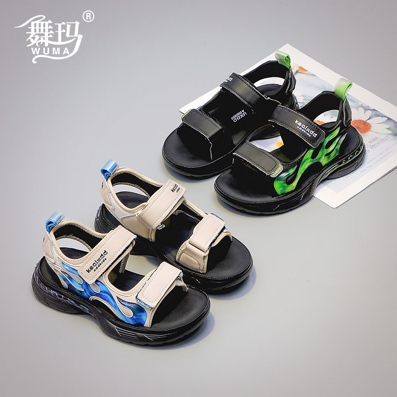 女童鞋子儿童凉鞋2025新款夏季女孩休闲露趾成人亲子防滑沙滩鞋X