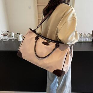 大容量短途旅行包大学生运动健身包过年回家出差行李包可套拉杆