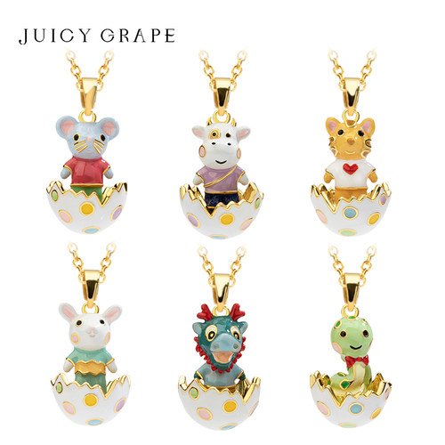 潮长款本命年生肖兔虎闺蜜项链