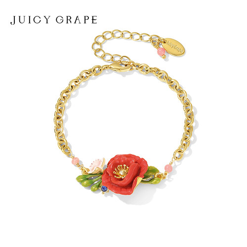 JuicyGrape法式田园风花朵手链