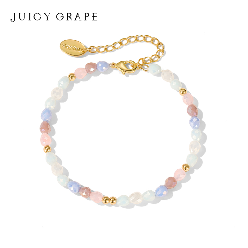 juicygrape原创设计草莓珠手链
