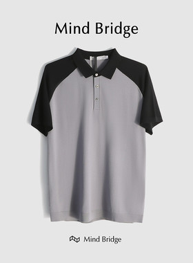 MindBridge【脱俗新中式】夏季凉感短袖T恤男休闲宽松POLO衫M4046