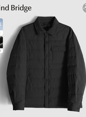 MindBridge90鸭绒/双层复合/冬季防风保暖商务休闲翻领羽绒服MADD