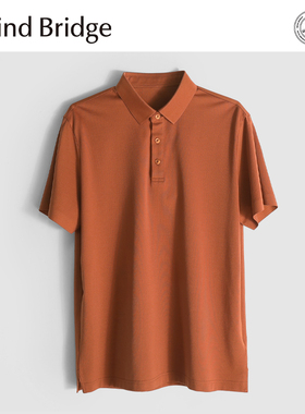 MindBridge【180克凉感桑蚕丝】商务休闲垂感短袖T恤POLO衫男MA4V