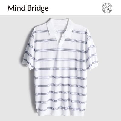 MindBridge【凉感天丝】莱赛尔商务休闲短袖T恤针织POLO衫男 MA3R