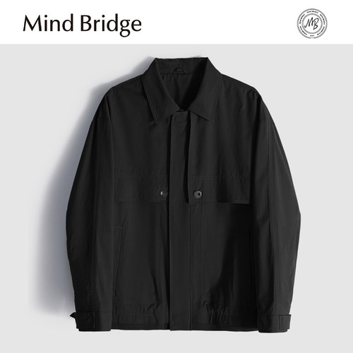 MindBridge【马里波恩】简约风衣式商务休闲翻领夹克吸湿透气MA03