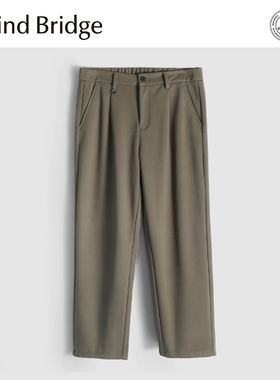 MindBridge 聚热抗菌/秋冬防风保暖阔腿直筒休闲裤男垂顺抗皱MA66