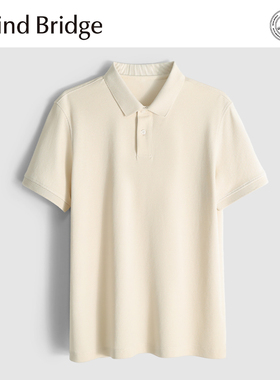 MindBridge【棉麻混纺】夏季商务休闲翻领短袖T恤POLO衫透气 MA4U