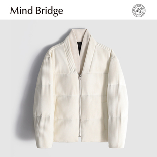 加厚白鸭绒羽绒服防风保暖 MindBridge 短款 经典 M4208 云朵绵绵