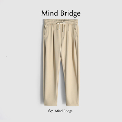 MindBridge直筒抽绳休闲长裤垂感