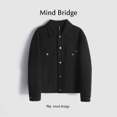 MindBridge休闲羊毛夹克防风保暖