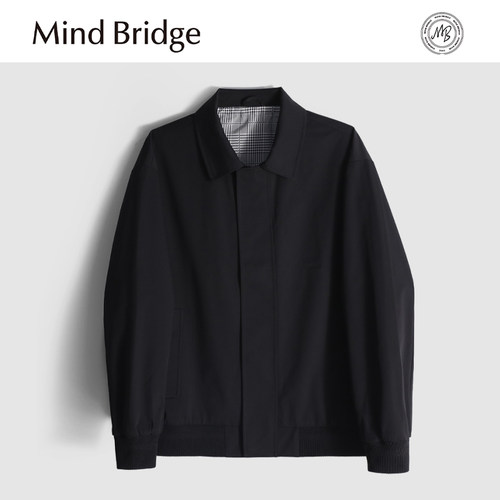 MindBridge【绅士配方】春季棉感商务休闲翻领夹克男耐磨抗皱MA23