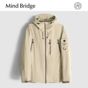 MindBridge 户外运动休闲连帽夹克透气登山外套男MA09 马球公报