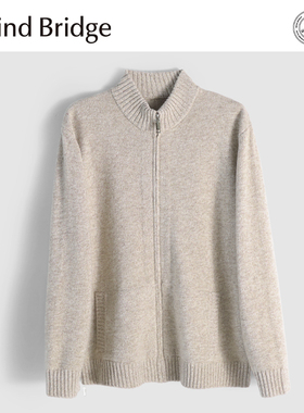 MindBridge 100%绵羊毛/重磅357针针型/秋冬半高领保暖针织衫MA70
