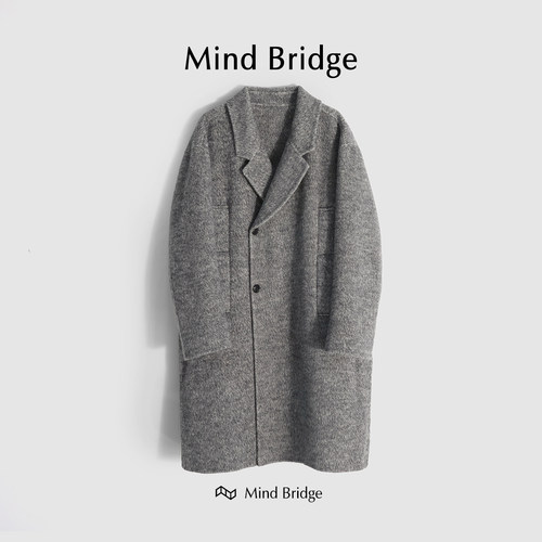 MindBridge绵羊毛呢大衣防风保暖