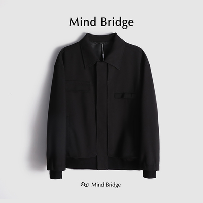 MindBridge翻领吸湿透气夹克弹力