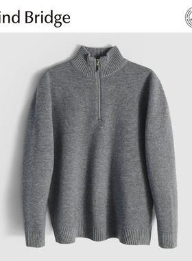 MindBridge【即将断码】540g秋冬重磅加厚半高领保暖针织衫男MA6K