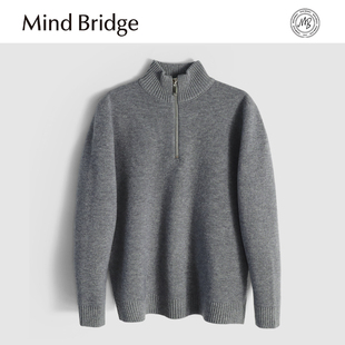 男MA6K 540g秋冬重磅加厚半高领保暖针织衫 MindBridge 即将断码