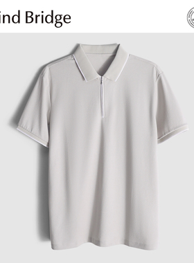 MindBridge【桑蚕丝天丝混纺】高端商务休闲短袖T恤POLO衫男 MA0N