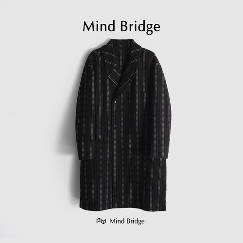 MindBridge绵羊毛呢大衣防风保暖