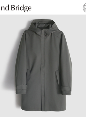 MindBridge【春日幻想】高密梭织户外中长款夹克式防风风衣男MA18