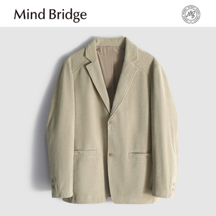 MindBridge【异国口音】高端男士商务休闲灯芯绒西服夹克外套MA0B