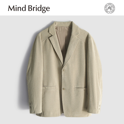 MindBridge【异国口音】高端男士商务休闲灯芯绒西服夹克外套MA0B