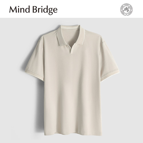 MindBridge【索罗娜】夏季凉感翻领短袖T恤POLO衫男吸湿透气 MA4N