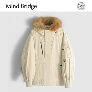 防风保暖毛领休闲加厚羽绒服MACG 冬季 MindBridge90鸭绒 高密梭织