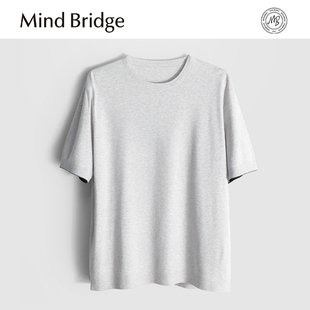 MindBridge透气亲肤/手感细腻/秋冬休闲保暖打底短袖针织衫男MA92