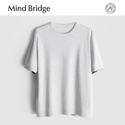 MindBridge透气亲肤/手感细腻/秋冬休闲保暖打底短袖针织衫男MA92