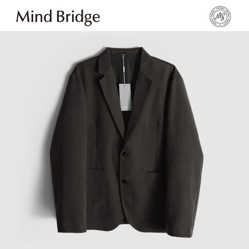 MindBridge 绒感高支高密/秋季商务休闲垂感西装透气抗皱西服MAAF