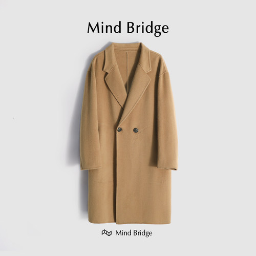 MindBridge羊毛冬呢大衣防风保暖