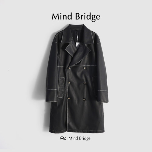 MindBridgePU皮大衣风衣防风保暖