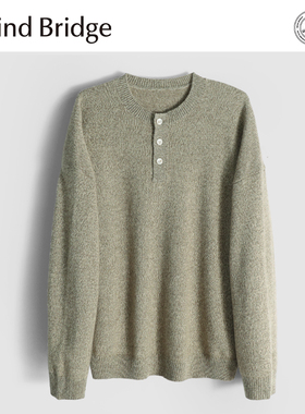 MindBridge【即将断码】100%绵羊毛复古宽松休闲保暖针织衫冬MA76