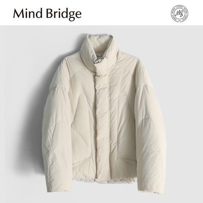MindBridge90鸭绒/阔版腔调版/冬季户外防风保暖立领羽绒服男MA78