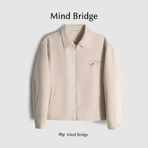 MindBridge羊毛保暖呢大衣山羊绒