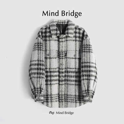 MindBridge冬羊毛呢大衣防风保暖