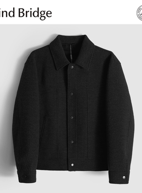 MindBridge重磅绵羊毛混纺/冬季防风加厚保暖翻领休闲夹克男 MACE