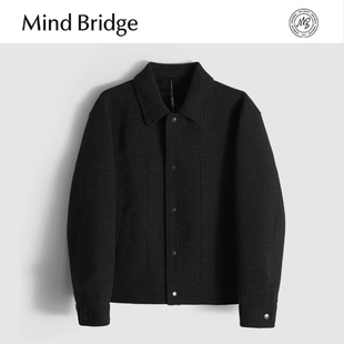 MACE 防风加厚保暖翻领休闲夹克男 MindBridge重磅绵羊毛混纺 冬季