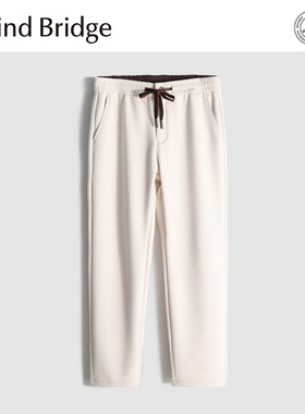 MindBridge【中央公园】绵羊毛保暖弹力直筒休闲抽绳卫裤春 M4459