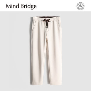 春 绵羊毛保暖弹力直筒休闲抽绳卫裤 M4459 中央公园 MindBridge