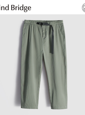 MindBridge 斜纹精梳棉/秋季日系高弹宽松休闲长裤男耐磨抗皱MA5R