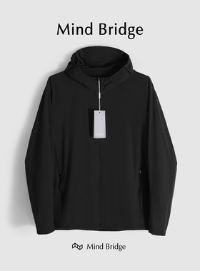 MindBridge【曼德拉黑帐篷】夏季户外薄款高弹力休闲夹克男 M4030