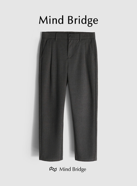 MindBridge【出街范本】直筒休闲韩版修身商务西裤防风保暖 M4331