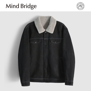 弹力垂感抗皱保暖棉服夹克MA58 冬季 MindBridge仿麂皮绒 双层材质