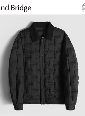 MindBridge90鸭绒/梭织面料/冬季休闲商务防风保暖翻领羽绒服MA7L
